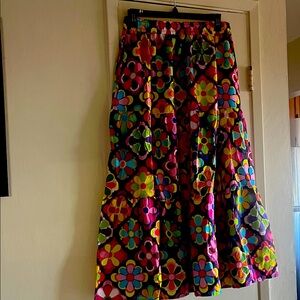 Lesley Evers Floral Multicolor Women's Skirt